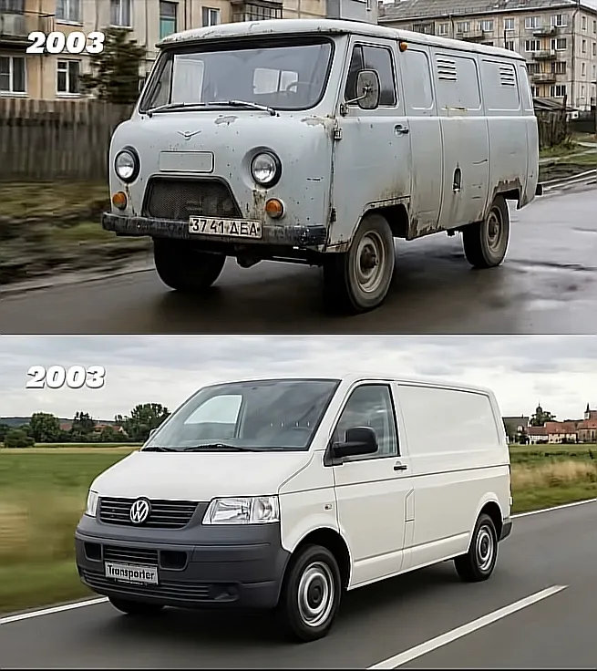 auto.pub Transporter vs UAZ-452 comparison 14.02.26