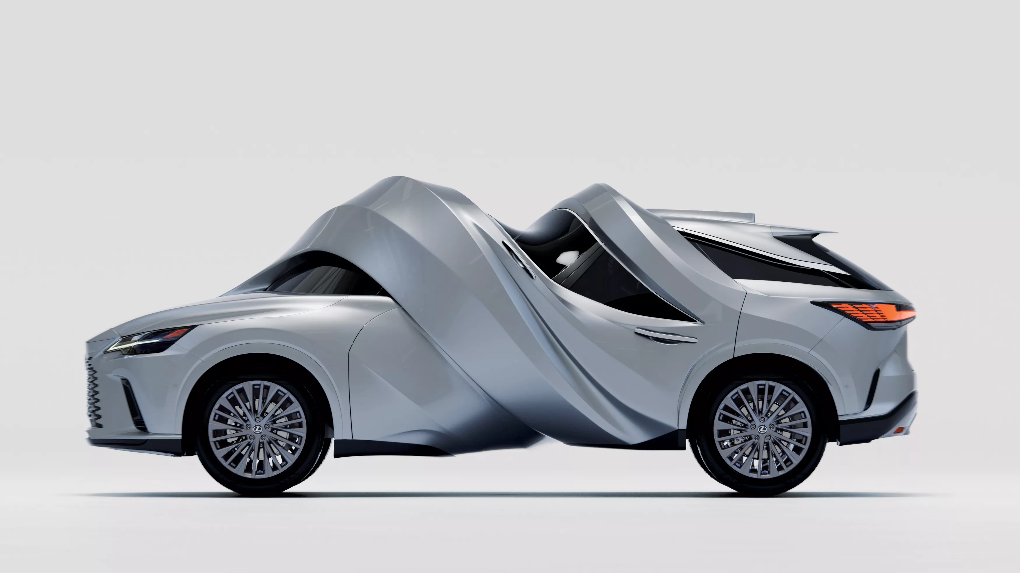 MSCHF Turns Two Lexus Electrified Vehicles Into Sculpture For MOTOMORPHOSIS