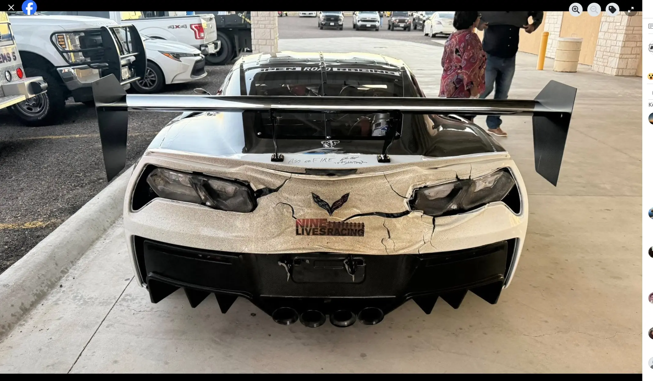 Chevrolet Corvette sulas pärast rekordilist kiiruskatset