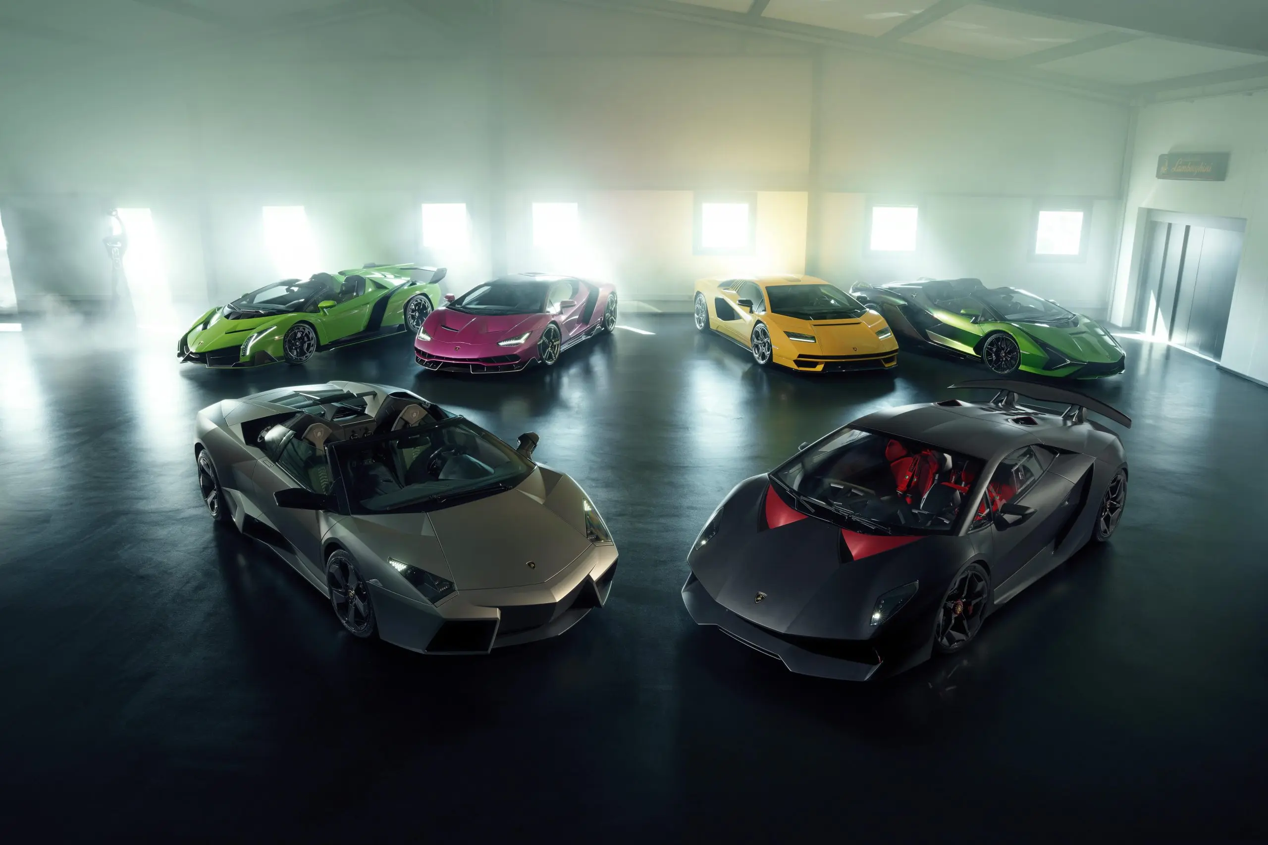 Lamborghini näitas väga haruldaste superautode kogu