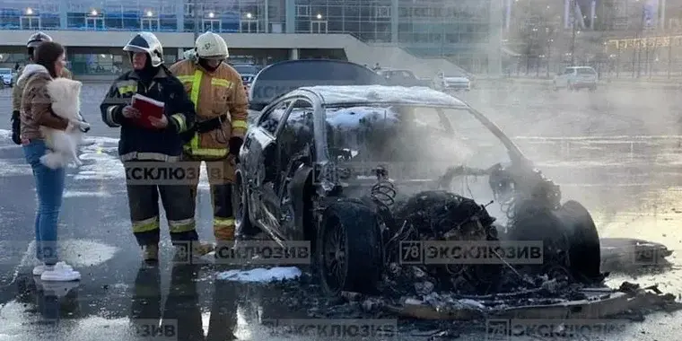 Põletas kummi ja auto põles ka maha