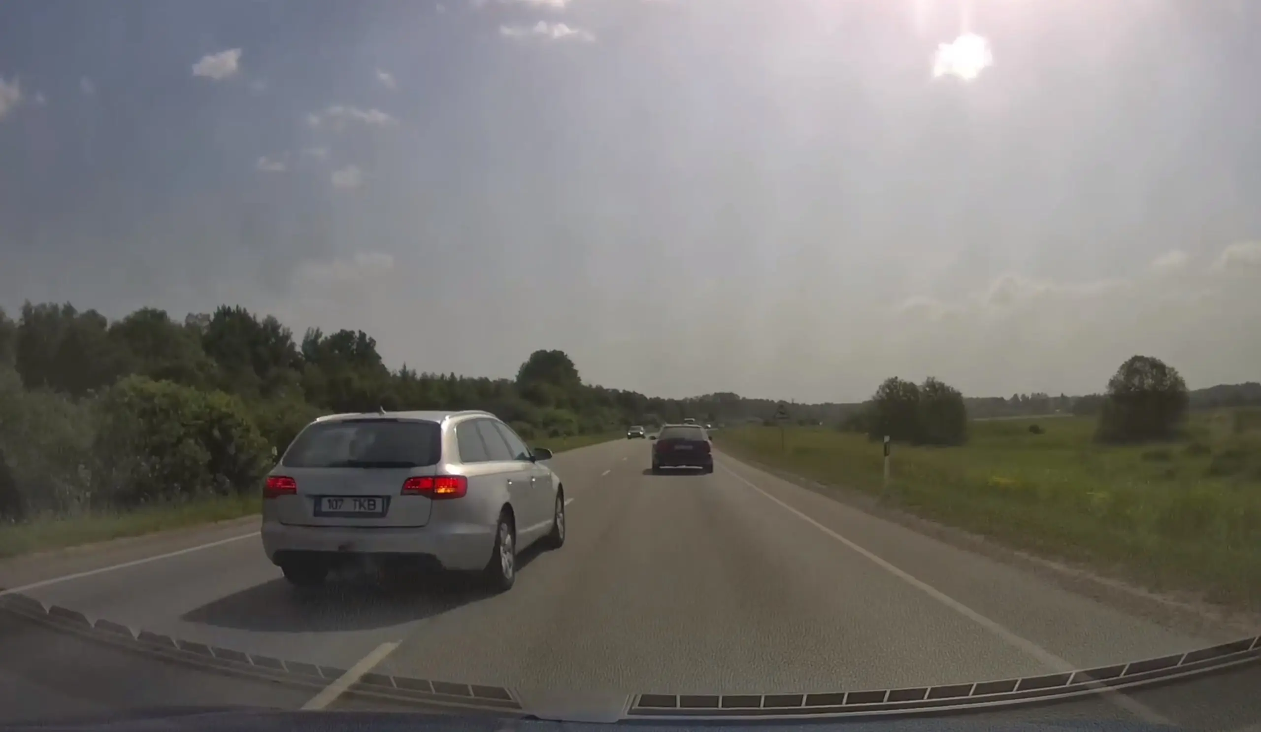 Vaata, millega selle Audi juht hakkama sai!