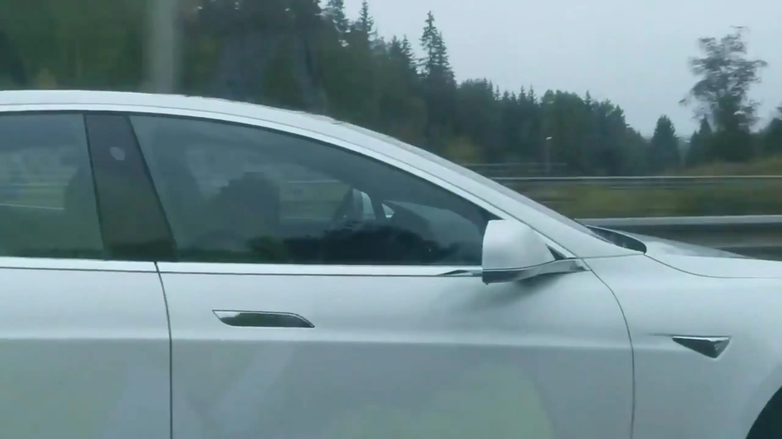 Roolijoodik jäi sõitvas Teslas magama, kuid pealtnägijatel õnnestus auto siiski pidama saada