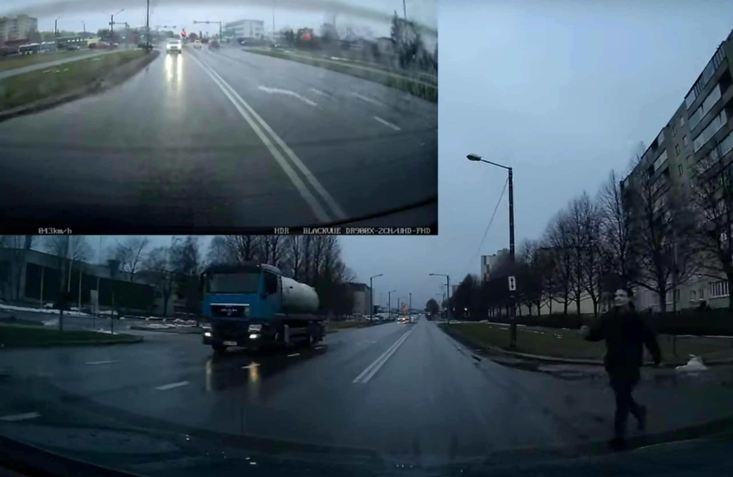 Rahulolev nägu peas marsib otse auto rataste alla