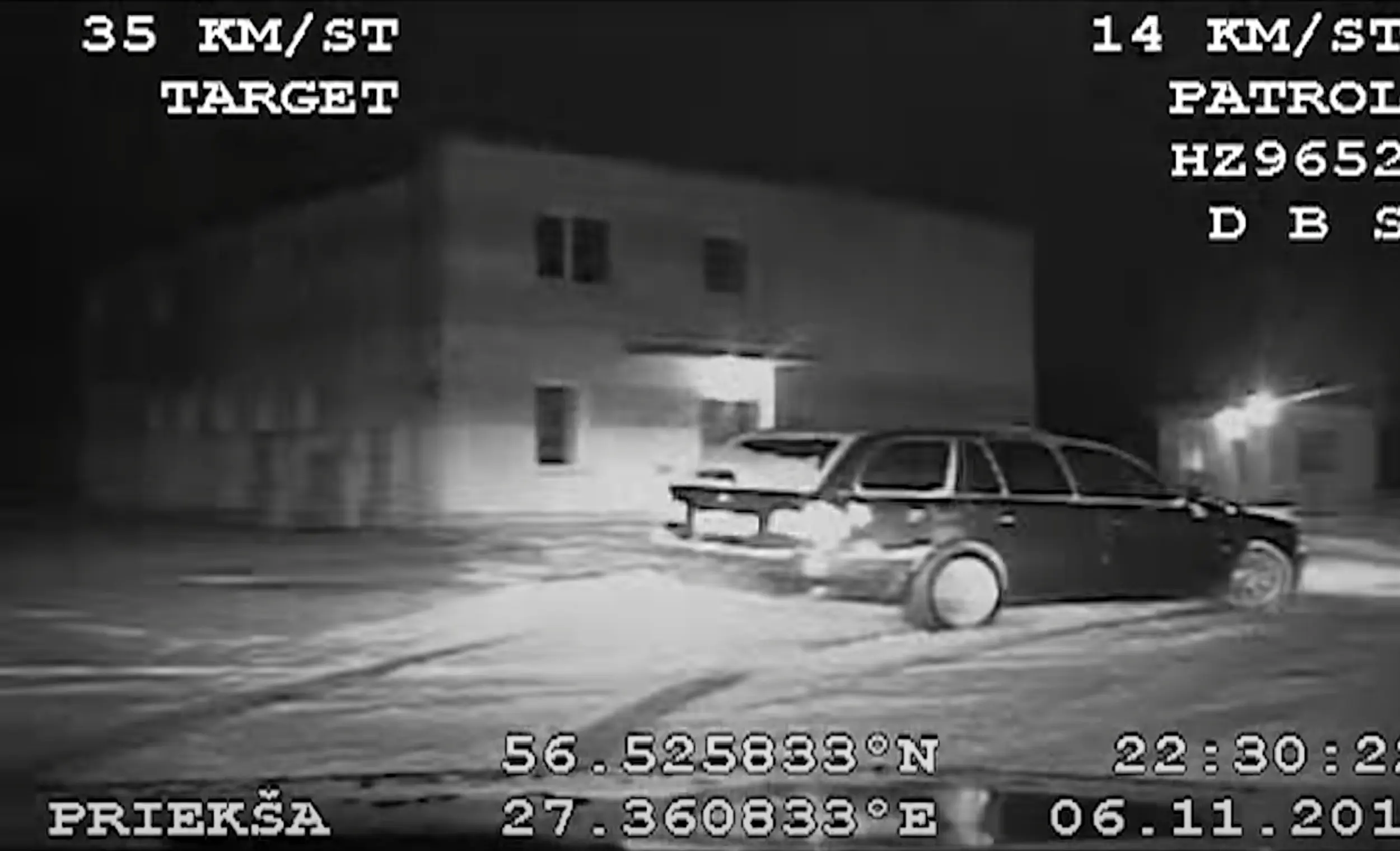 Tahate agressiivset sõidustiili? Palun, siin on seda jalaga segada. Paraku saadi juht ikkagi kätte