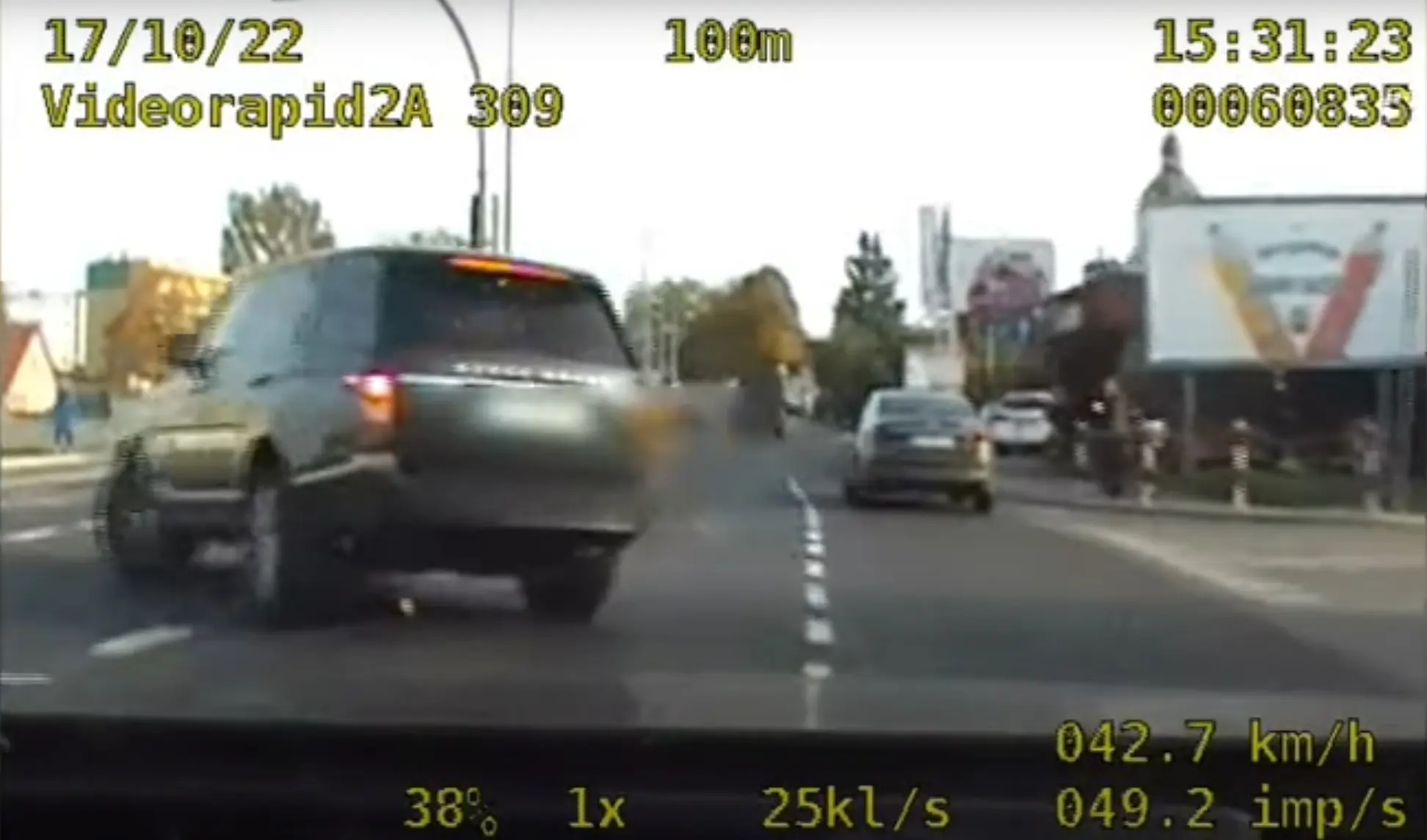Leedust pärit autovaras korraldas korraliku tagaajamise