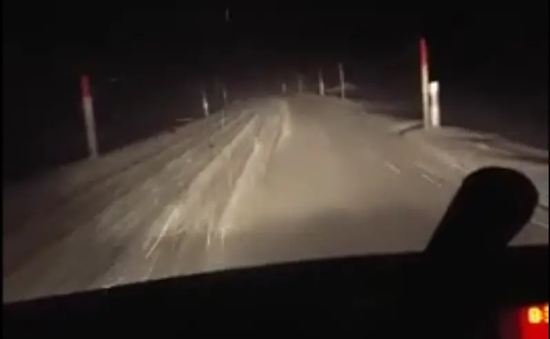 Sõidad rahulikult mööda talvist teed ja siis järsku see!
