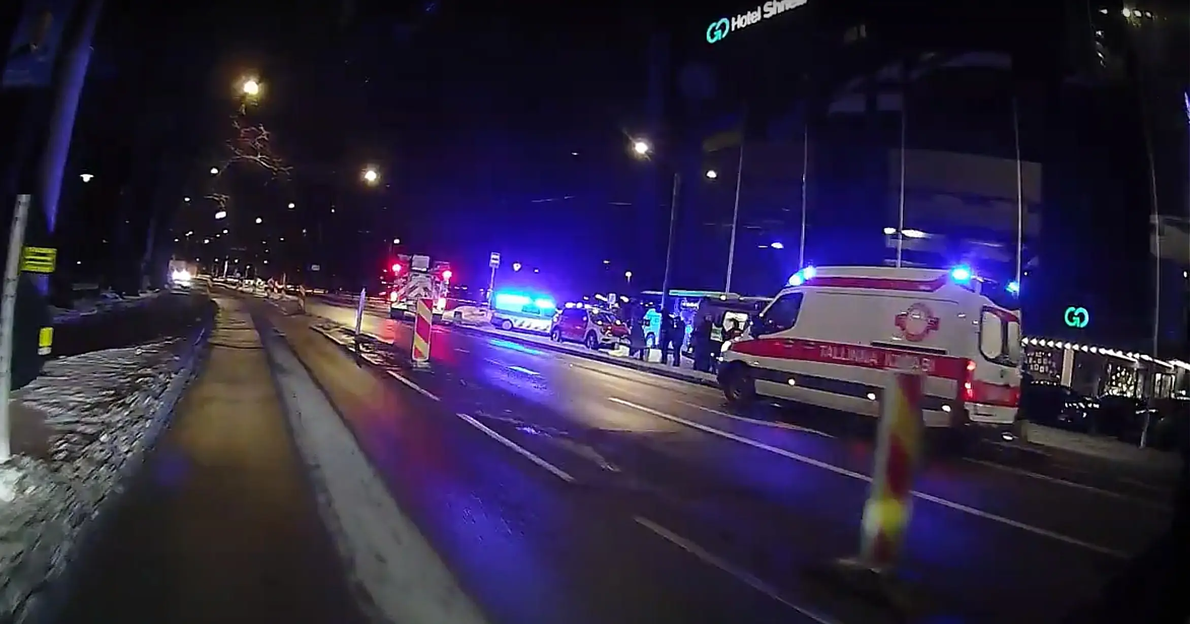 Video eileõhtusest raskest avariist Balti jaamas