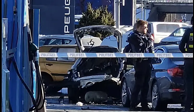 Sikupilli keskuse juures plahvatas auto gaasiballoon