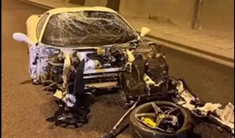 Ferrari tegi tunnelis raske avarii