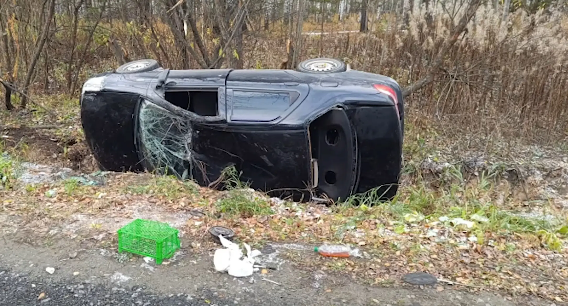 Purjus tädi sõitis kraavi ja jäi seejärel autosse magama
