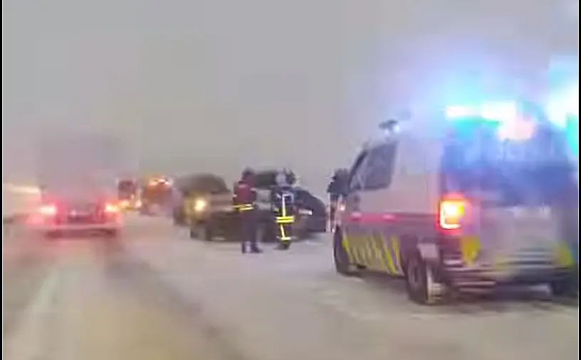 Video teisest eilse toimunud ahelavariist